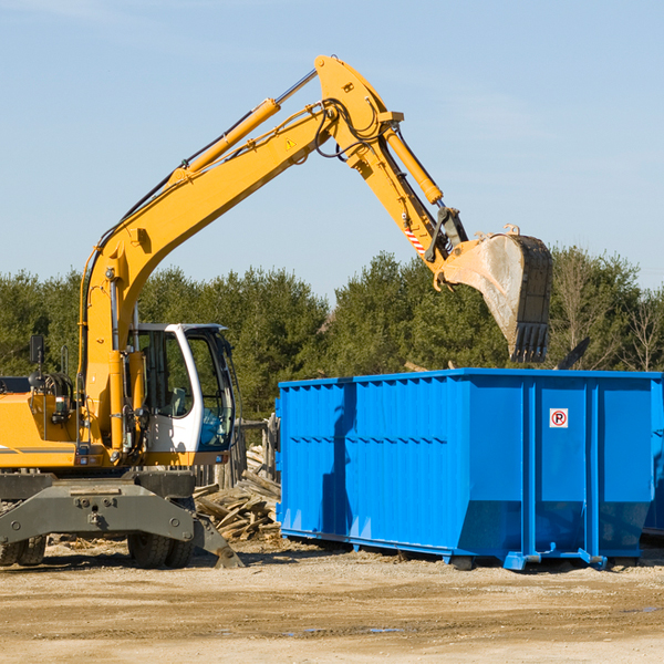 can i choose the location where the residential dumpster will be placed in Springport New York